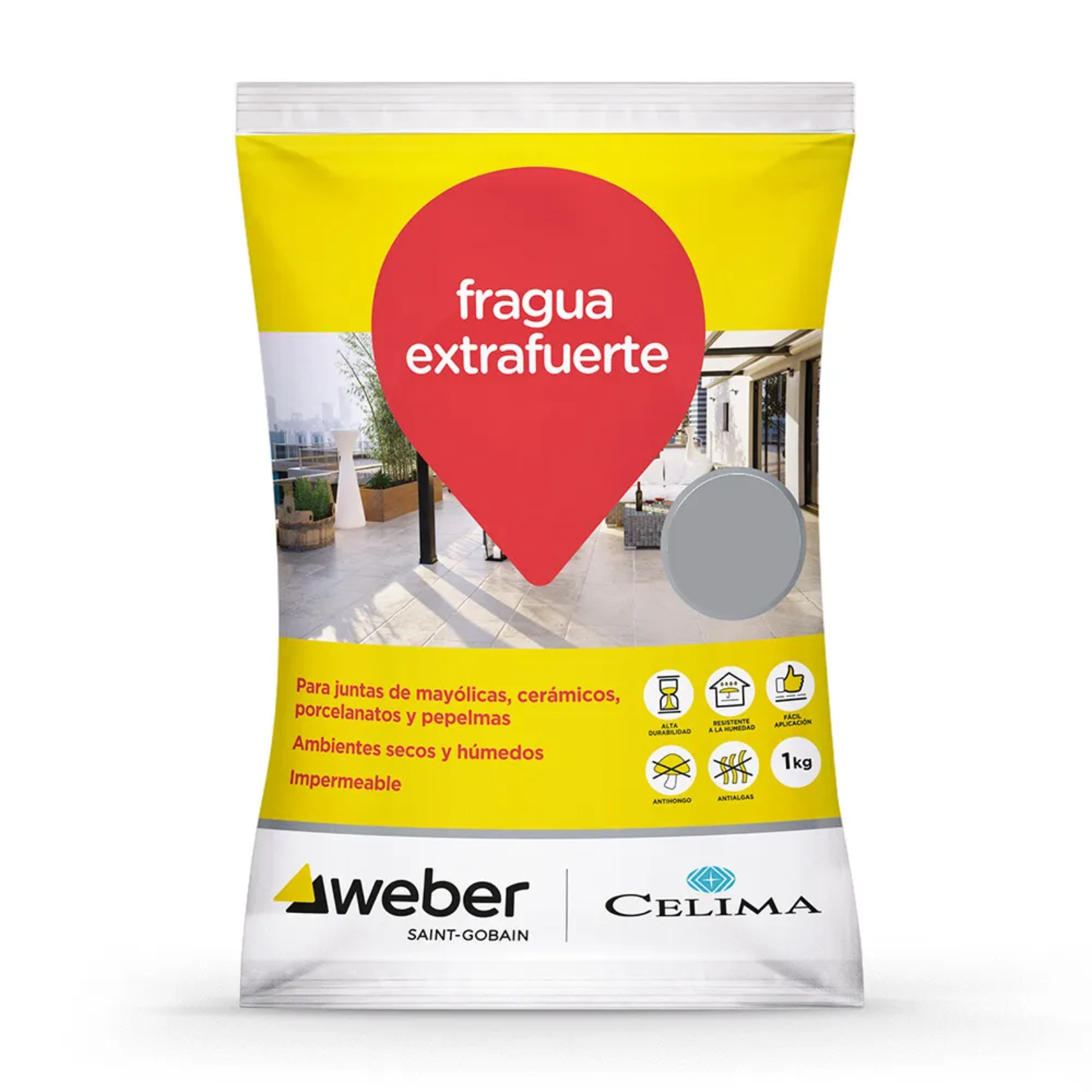Fragua Premium Aluminio 1 kg Celima Weber