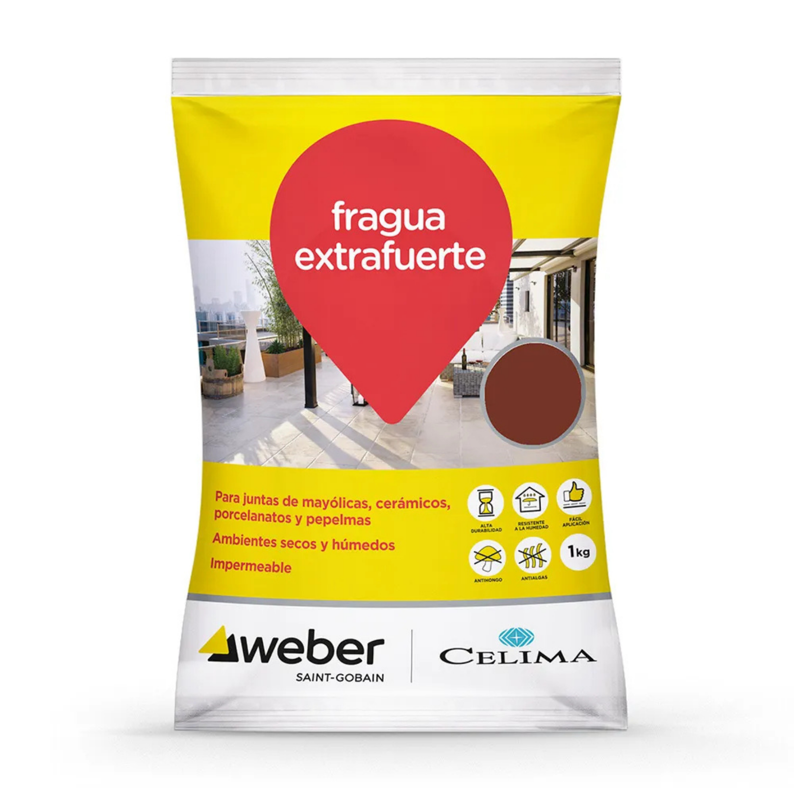 Fragua Premium Marrón 1 kg Celima Weber